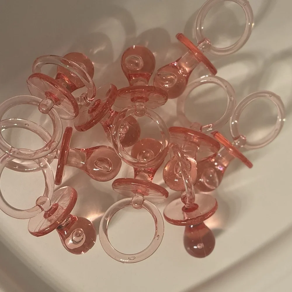 Pink Plastic Baby Shower Table Decor Balloon Weight For Baby Hospital‎ Girl One